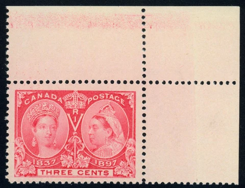 Canada Scott# 53 Jumbo Corner Margin Single  Mint NH Cert (51403) Cover