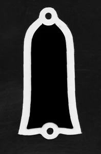 Vintage flared-bell truss rod cover 2-ply for Gibson L-5  Les Paul w/ screws - Picture 1 of 2