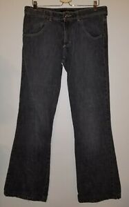 ANDREW MACKENZIE AMK Men's Black Faded Denim Jeans Size 34 US 52 Euro 