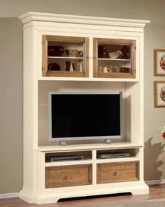MOBILE PORTA TV LACCATO AVORIO/NOCE GRANO/FOGLIA ORO 2A+2CxSOGGIORNO SALA 864 - Foto 1 di 1