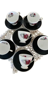 Queen Anne Red and White Roses 13 pieces set - Picture 1 of 5