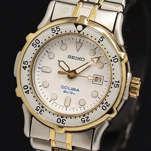 Reloj Mujer Seiko Scuba 200M 3E25-0A30 Usado Envío Gratis - Imagen 1 de 4