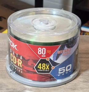 NEW TDK CD-R Discs - 80 Min 700MB 48x - Sealed - Picture 1 of 1