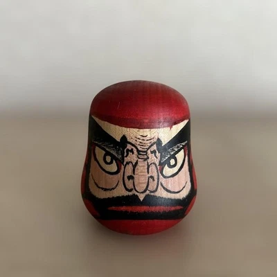 Muñeca popular tradicional japonesa Tsugaru Kokeshi Daruma de Hidetaro Mori 6 cm Foto 1 de 4