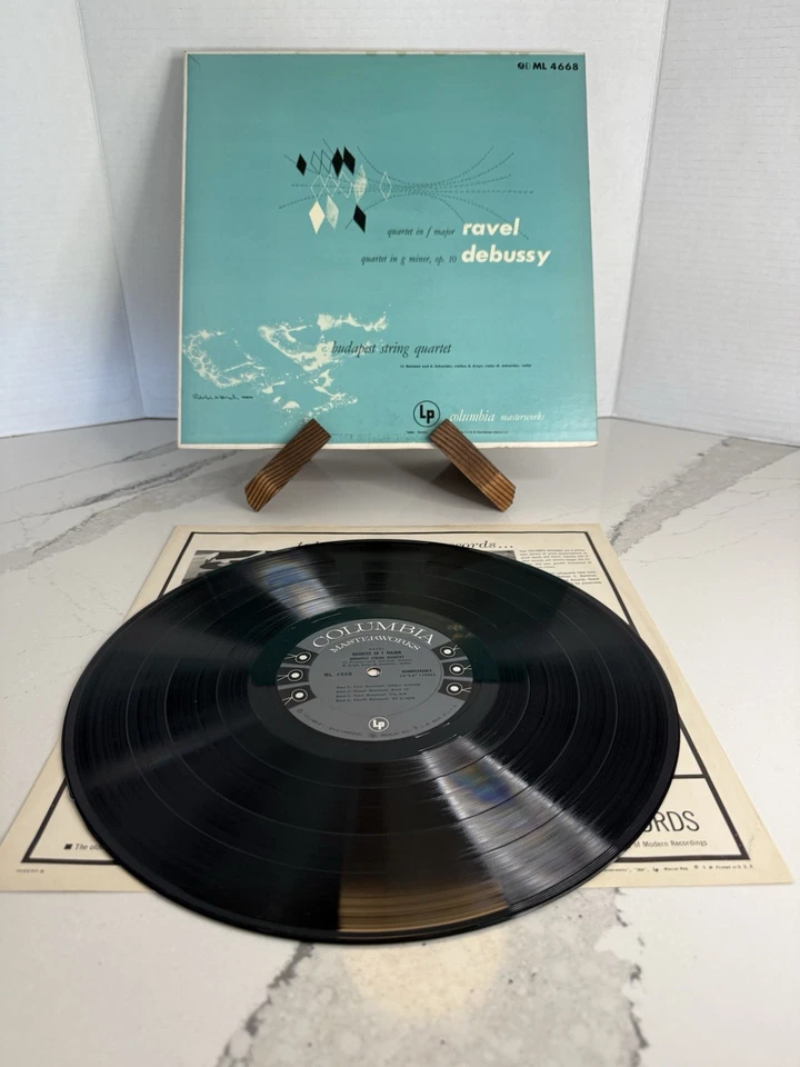 Ravel/ Debussy - 1953 Vinyl LP - Budapest String Columbia Masterworks ML4668 VG+ - Image 1 of 4