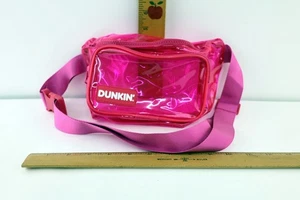 Sammlerstück Dunkin Donuts LE Bauchtasche Tasche Hot Neon Clear PINK mit Logo - Bild 1 von 2
