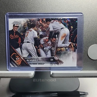 2016 Topps Chrome Pedro Alvarez Sparkle Refractor Holiday Mega 🔥 - Image 1 of 2