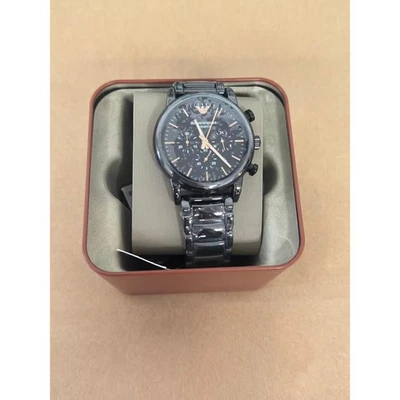 Emporio Armani AR1509 Men's Chronograph Black Ceramic Watch - Image 1 of 4