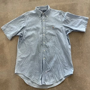 Polo Ralph Lauren Hombre Grande Color Poni 100% Algodón Oxford Camisa Abotonada - Imagen 1 de 4