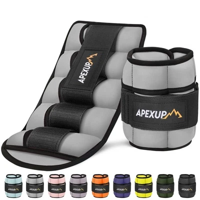 APEXUP 10 libras/par de pesas de tobillo ajustables para mujer y hombre, pierna modularizada Foto 1 de 4