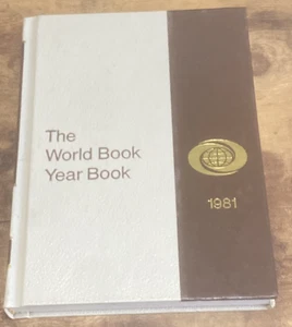 World Book Encyclopedia Year Book 1981 Hardcover Brown - Picture 1 of 2