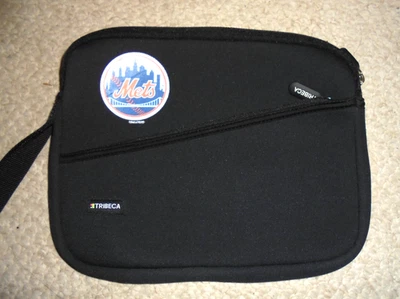New Tribeca MLBP NY Mets Ipad sleeve cover black with two pockets - Image 1 of 4