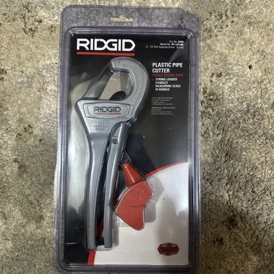 New Ridgid 23493 PVC Plastic Pipe & Tubing Cutter, Steel Blade 1 1/8”- 1 3/8”  - Image 1 of 4