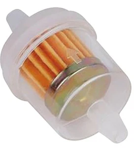Filtro de combustible de tambor transparente Helix 1/4" con tapa blanca (118-9312) - Imagen 1 de 1