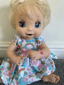 RARE Hasbro 2006 Interactive Baby Alive Doll with Soft Face Pink Bracelet - Picture 1 of 14