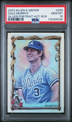 2023 Topps Allen & Ginter Dale Murphy #200 Silver Portrait Hot Box PSA 10 - Image 1 of 2