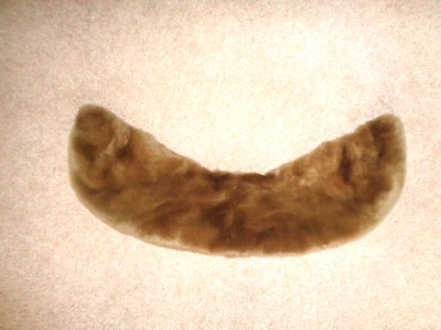 VINTAGE REX RABBIT FUR COLLAR FOR COAT BROWN SIZE 6.5 X 24 SO SOFT - Image 1 of 2