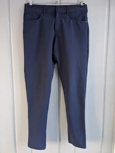 Public Rec Mens 32x32 Workday Chino Pants Navy Blue Slim Stretch Commuter 34x31 - Picture 1 of 8