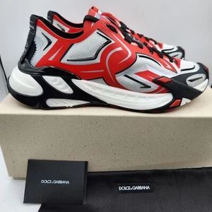 Dolce Gabbana Fast Men's Sneakers White/Red EU43.5 US10.5 $895 - Picture 1 of 18