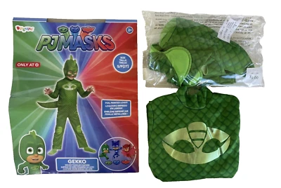 PJ Masks GEKKO Deluxe Lámina Logo Verde Halloween Disfraz Niño Pequeño 2T Vestir Foto 1 de 4