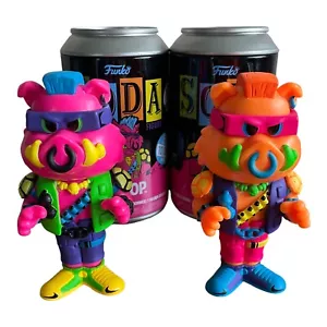 Funko Soda TMNT Bebop Teenage Mutant Ninja Turtles Black Light Set HTF 🐙 - Picture 1 of 13
