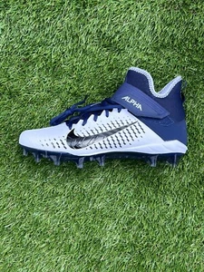 BV3945-102 Size 10.5 Nike Alpha Menace Pro 2 Mid Football Cleats Team Navy - Picture 1 of 6