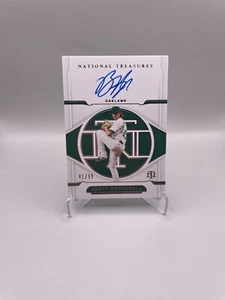 2022 National Treasures Brent Honeywell On-Card Auto /99 #S-BH Athletics - Picture 1 of 2