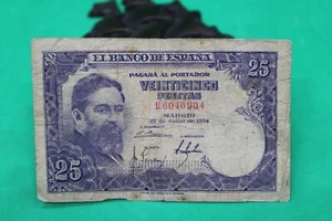 1954 Spain 25 Pesetas H6046904 - Picture 1 of 2