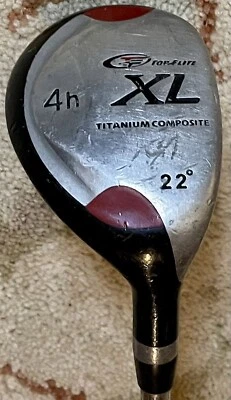 Top Flite XL 4h Hybrid 22° Loft Titanium Composite RH Steel Shaft RH Golf Club - Image 1 of 4