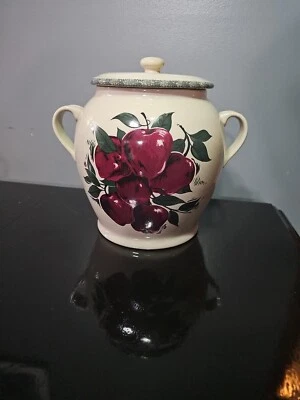 2Pc Cannister w/ Handles Apple by Home & Garden Party Stoneware Collection - Image 1 of 4