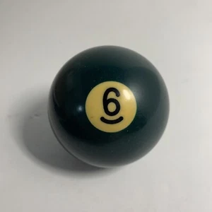 Vintage Yellowed 2 1/4" Diameter Pool/Billiard Ball Replacement #6 - Picture 1 of 1