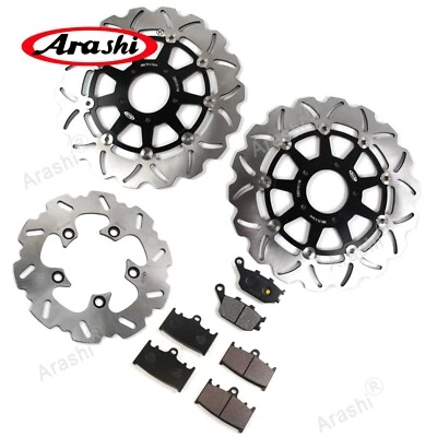 Front Rear Brake Disc Rotor & Brake Pads For Suzuki SV1000 SV1000S 2003-2007 - Image 1 of 4