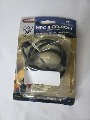 Belkin MPC II CD ROM 26" Audio Cable New FREE SHIPPING  - Image 1 of 2