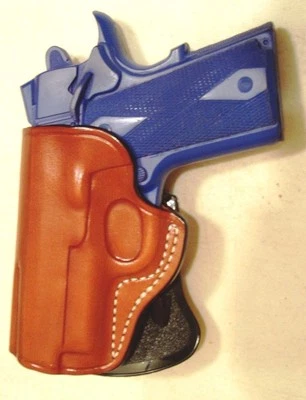 LEFT Handed Leather Holster COLT OFFICER / KIMBER 3" bbl, SIG P938 - (# 4093L) - Image 1 of 4