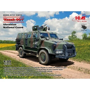 ‘Kozak-001’ Ukrainian National Guard Armored car Scale 1:35 ICM 35015 Model Kit - Picture 1 of 18