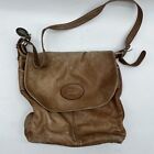 Vintage AMERICAN ANGEL Beautiful BROWN Leather Shoulder Satchel Handbag Purse