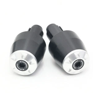STORM CNC Silver Handle Bar Ends For MV Agusta Stradale 800 2015 - Picture 1 of 7