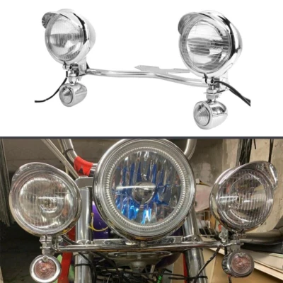 Barra de luces antiniebla de punto de conducción de paso para motocicleta Harley Honda Foto 1 de 4