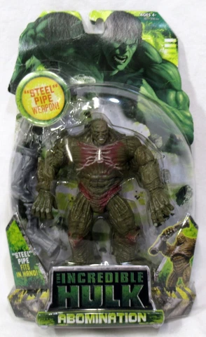 Hasbro 2008 Incredible Hulk Movie Steel Pipe Abomination 6" Scale Figure Cover