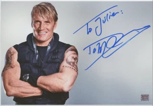 Dolph Lundgren Rocky Drago Autographed Signed Photo AMCo COA 28700 - Picture 1 of 3