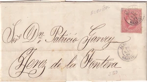 España 1864 carta completa de Albuñol (Granada) a Jerez Ed. 64 VINOS (1764) - Imagen 1 de 3