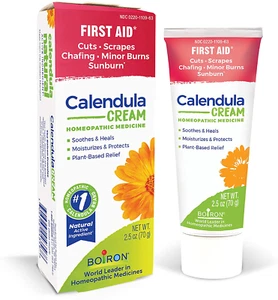 Boiron Calendula Cream for Burns, Cuts, Scrapes, Insect Bites & Sunburn - 2.5 Oz - Picture 1 of 10
