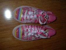 Twinkle Toes by Sketchers shoes. Pink, sequins, rainbow. Girls Size US 13, UK 12