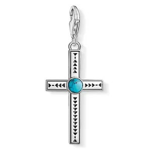 THOMAS SABO Schmuck Charm-Anhänger Kreuz Türkis 1677-878-17 - Bild 1 von 1