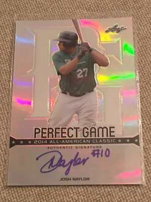 JOSH NAYLOR 2014 Leaf Metal Draft Perfect Game Silver AUTOGRAPH GUARDIANS DBACKS - Image 1 of 4