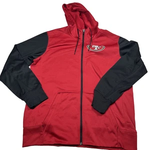 Nike 49ers Hoodie Large NFL On Field Full Zip Red Sweatshirt - Picture 1 of 13