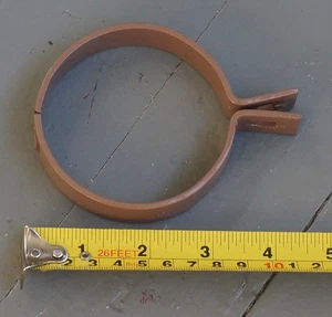 Copper Pipe Clip Heads - 3 Pack - 75mm 3" Clamp Tube Wall Holder Bracket - Picture 1 of 3