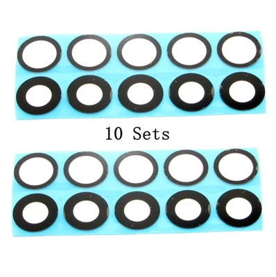 10 juegos de lentes de vidrio para cámara con adhesivo para iPhone 16 16 Plus 16 Pro 16 Pro Max Foto 1 de 4