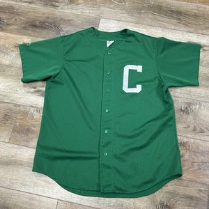 Vintage Majestic High School Baseball Jersey Men XLarge Green C #10 - Picture 1 of 14