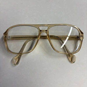 Vintage 1970s Titmus Safety Glasses Z87 6 Grandpa Aviator Large Frame Amber - Picture 1 of 8